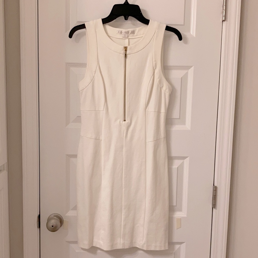 Boston Proper ivory sleeveless dress size 8